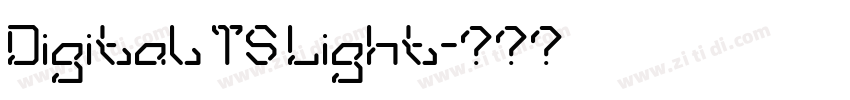 Digital TS Light字体转换 Digital TS Light字体转换